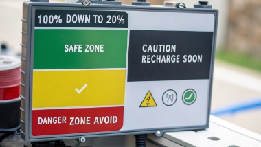 Battery discharge levels