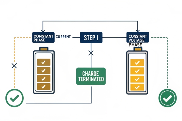 Charging stages diagram