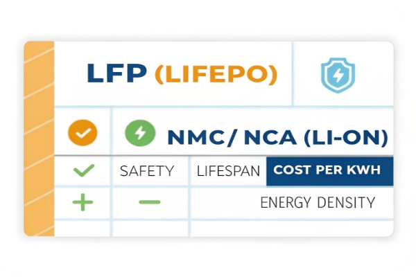 Battery comparison chart