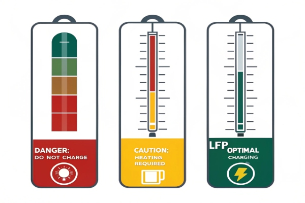 Charging temperature limits