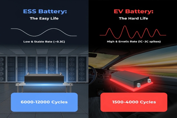 ESS vs EV battery comparison